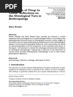 Sivado 2015 - Ontological Turn Anthropology