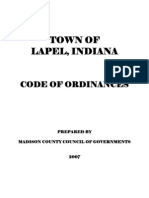 Town of Lapel, Indiana Code of Ordinances