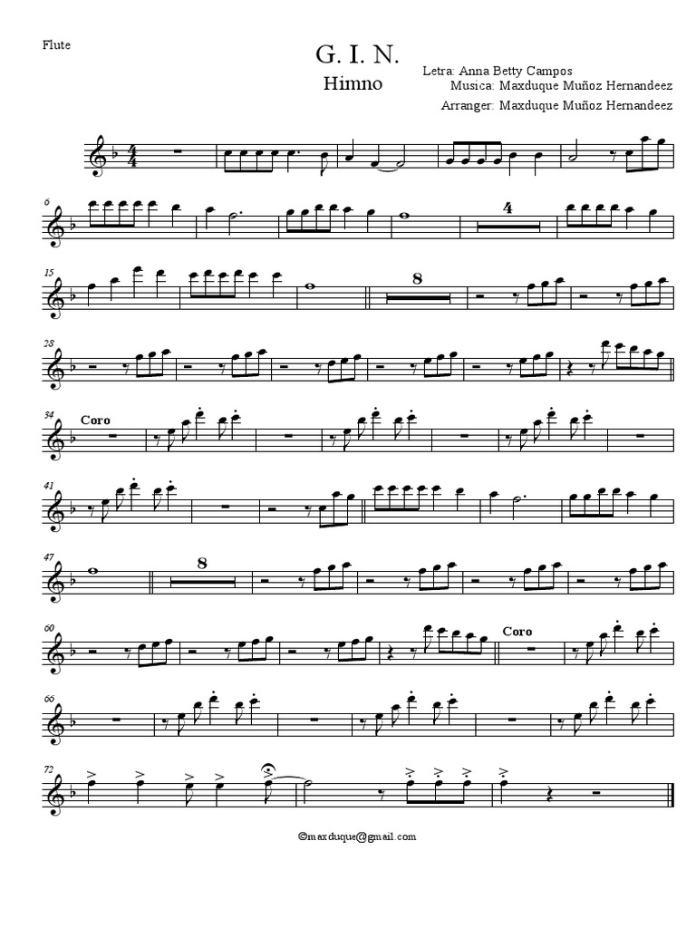 G. I. N. Cambio Asv Flute PDF Phonology