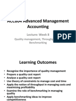 ACC804 Advanced Management Accounting: Lecture: Week 8