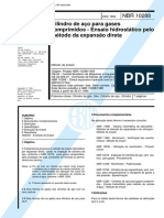 NBR 10288 - Cilindro de Aco para Gases Comprimidos - Ensaio Hidrostatico Pelo Metodo Da Expansao Direta PDF