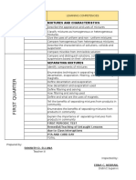 k - 12 Budget of Work Science 1st