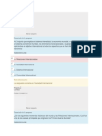 Parcial Semana 4 RELACIONES INTERNACIONALES