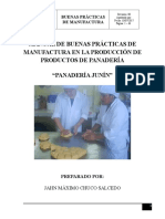 Manual de Buenas Prácticas de Manufactura en La Producción de Productos de Panadería "Panadería Junín"