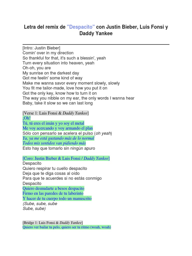 DOWNLOAD DESPACITO LYRICS IN ENGLISH PDF visual data 4