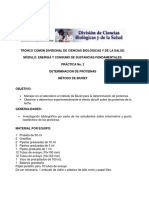 Determinación de proteínas en leche mediante el método de Biuret