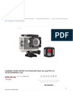 Camera Sport Action Cam R12H Cu Filmare UltraHD 4k La 30 Frame-Uri PDF