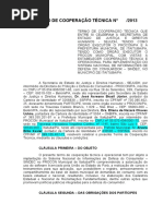 Termo de Cooperação Técnica - Sindec -Procon - Pará