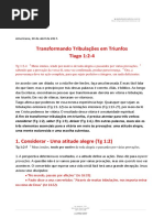 Estudo 2 - Refletindo Sobre as Provações