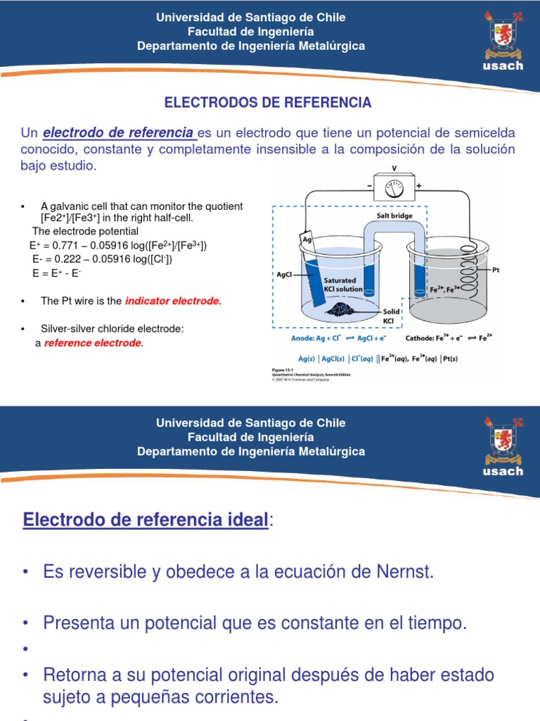 Electrodos de Referencia PDF Física Aplicada e Interdisciplinaria