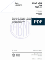 NBR ISO 7240-11 - Acionadores Manuais