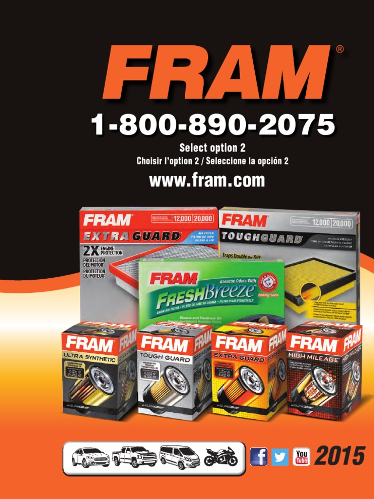 Catalogo Fram PDF | PDF | Vehículos de ruedas | Vehículos comerciales