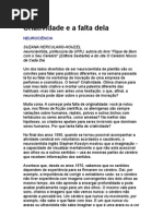 Criatividade e a falta dela - Suzana Herculano-Houzel - neurociência