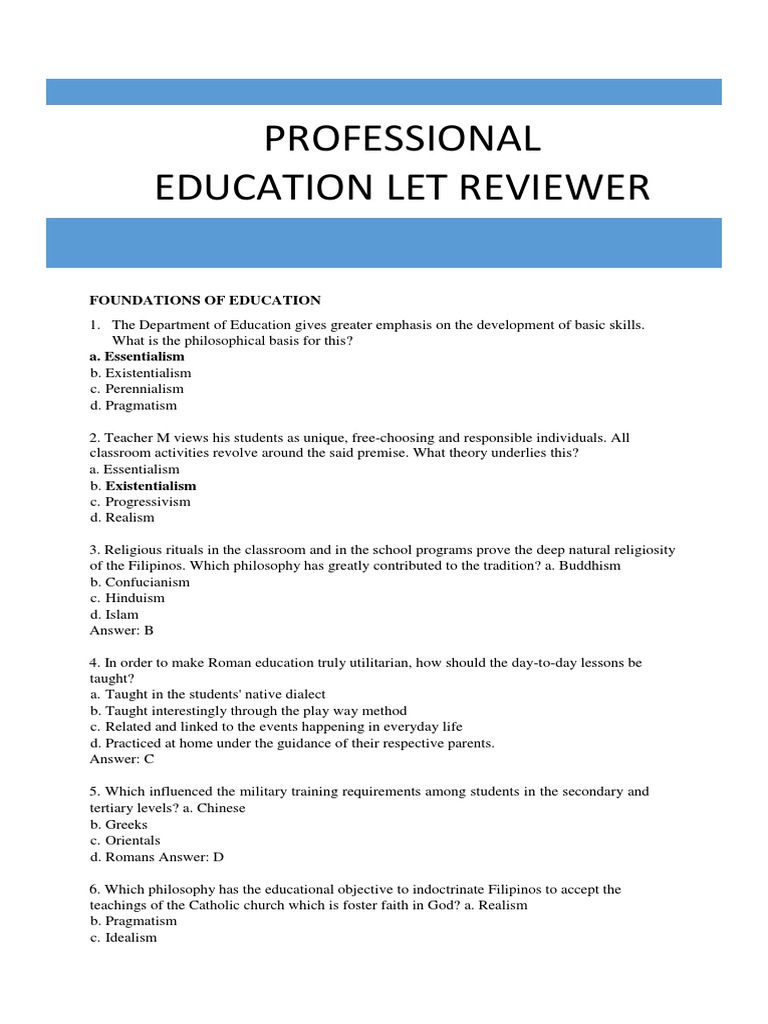 Professional Education Reviewer Guide | PDF | Motivation | Motivational