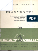 29 F Schlegel Fragmentos 1958