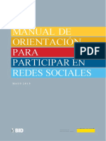 Manual de Orientación para Participar en Redes Sociales ORI