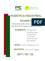 ROBOTICA INDUSTRIAL - INFORME DE LABORATORIO