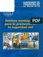 DTA PS Politicas Municipales para Seguridad Vial