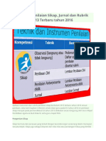 Penilaian Sikap Kurikulum 2013