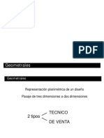 Representación planimétrica de diseños de prendas