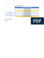 Jadwal Perkuliahan Semester Genap 2017 S6