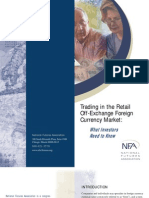 Trading in The Retail Off-Exchange Foreign Currency Market:: What Investors Need To Know