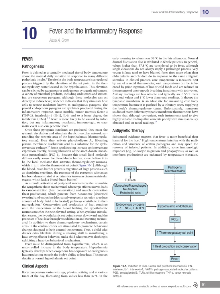 0091 - 010 - Fever and The Inflammatory Response | PDF | Toll Like ...