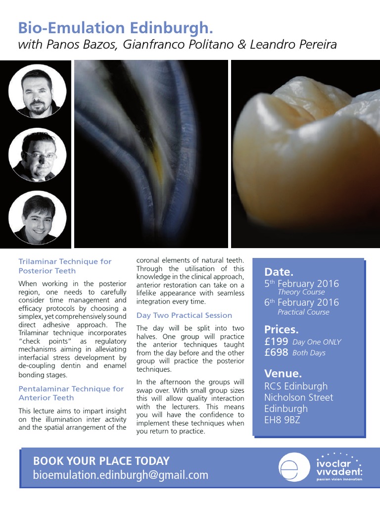 Advanced Bio-Emulation Techniques in Dentistry | PDF | Tooth Enamel ...