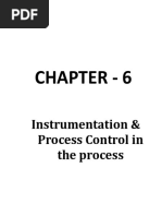 Chapter - 6: Instrumentation & Process Control in The Process