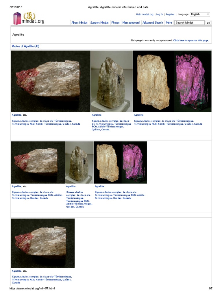 Agrellite - Agrellite Mineral Information and Data | PDF | Minerals ...