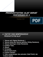 Produktivitas Alat Berat Pertemuan 4 & 5