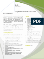 BA005 DCO Software Test Management and Test Processes Improvement