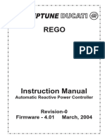 Instruction Manual for Automatic Reactive Power Controller REGO