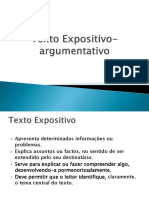 Texto Expositivo-argumentativo