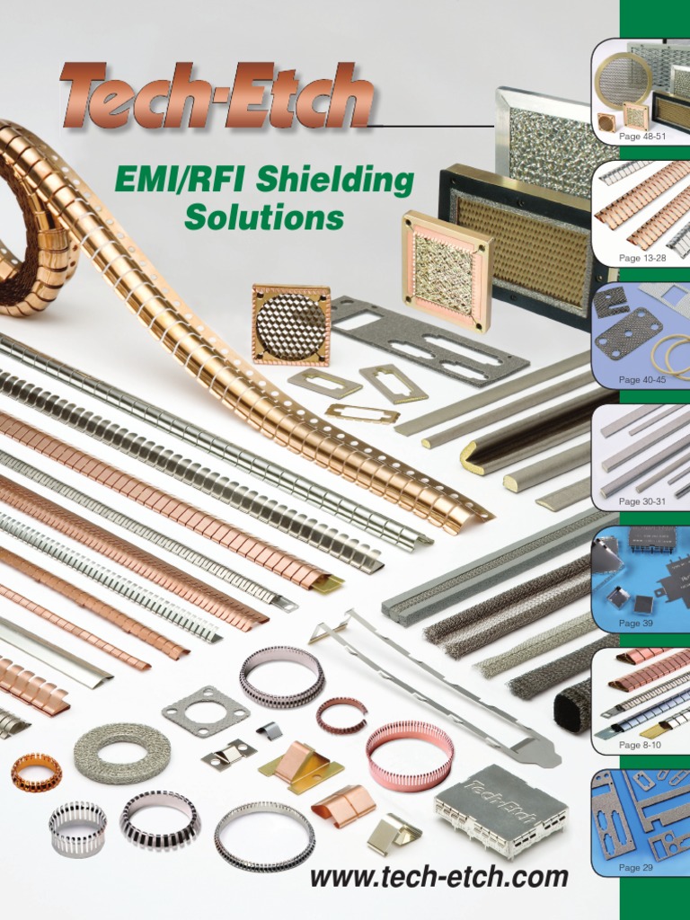 Shielding Catalog Tech-Etch 144 | PDF | Alloy | Chemical Elements