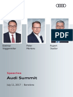 Speeches Audi Summit 2017