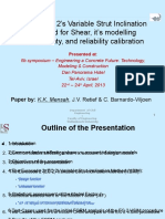 Eurocode 2 Variable Strut Inclination Method for Shear, its Modelling Uncertainty, and Reliability Calibration