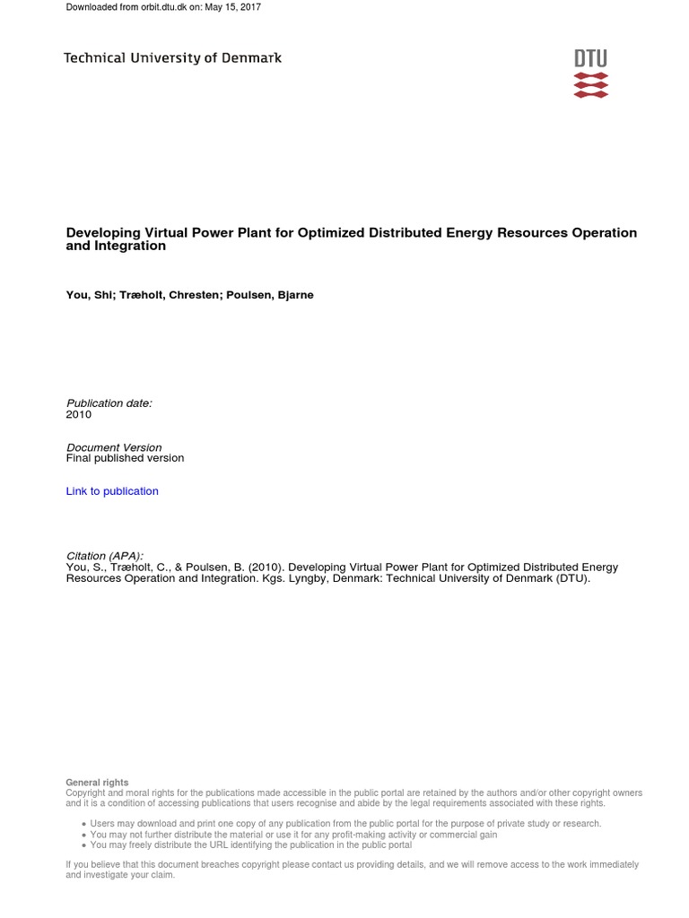 Distributed generation thesis