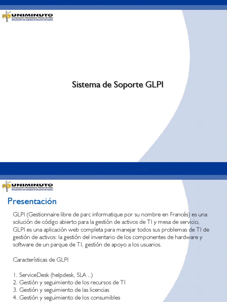 Manual Glpi | PDF | Mesa de ayuda | Tecnología digital