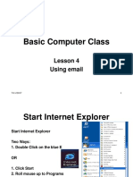 Basic Computer Class: Lesson 4 Using Email