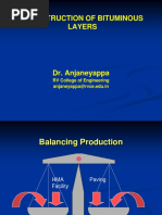 Construction of Bituminous Layers BBMP