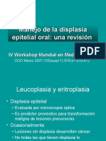 Manejo de La Displasia Epitelial Oral (Workshop IV, 2007)