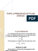 Topic 2 Principle of Fluid Statics
