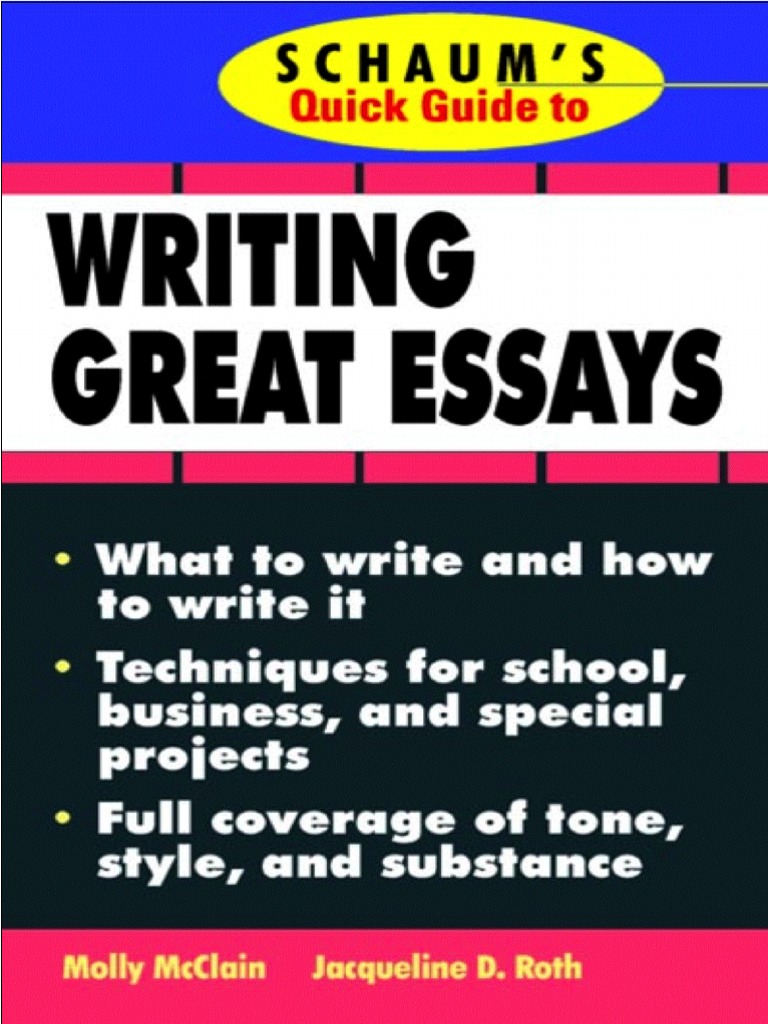Schaum's Quick Guide To Essay Writing PDF | PDF