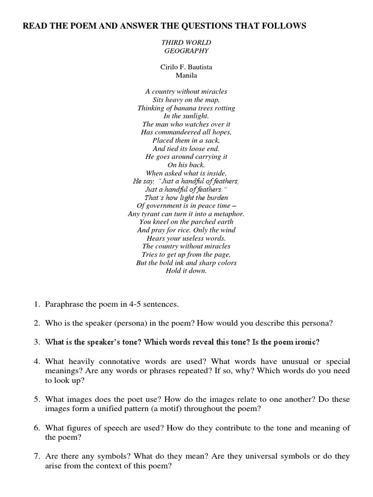 Best poems for literary analysis picture