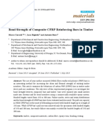 Bond Strength of Composite CFRP Reinforcing Bars in Timber