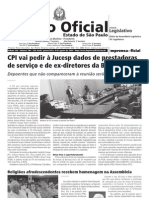 Diário Oficial: CPI Vai Pedir À Jucesp Dados de Prestadoras de Serviço e de Ex-Diretores Da Bancoop