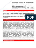 Minuta Del MRI Sobre Los Diputados Agredidos