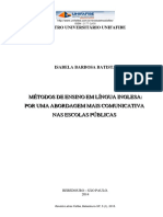 Abordagem Comunicativa e o Metodo Tradicional