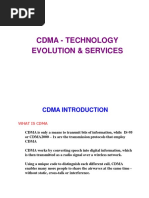 CDMA Evolution, Technology & Services